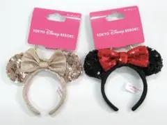 東京ディズニーリゾート ミニー カチューシャ キーチェーン 2個セット 未使用①