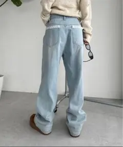ウエストレースドッキングデニムのサムネイル
