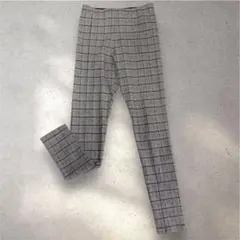 r*u様 【ZARA ザラ】グレンチェック 総柄 レギンスパンツ タイツ ウエスのサムネイル