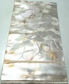 5k1897 袋帯　絹　プラチナ銀箔二重織　金閣寺　銀色　白　花柄　和装　着物 楽天市場】プラチナ箔 袋帯の通販