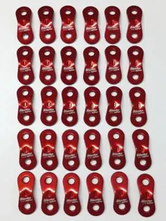 Hikeman 自在金具 (約26×40mm、穴径5.8mm) 赤 30個セットのサムネイル