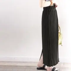 classicalELF ＊ きらり揺らめく。メロープリーツタイトロングスカート