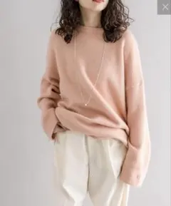 mystic ビスチェ付ニットプルオーバー　セーター　SETアイテム　ピンク