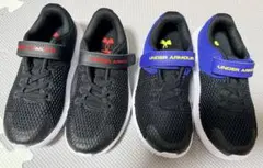 UNDER ARMOUR キッズスニーカー 19cm 2足セット①