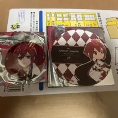 ツイステカフェ　リドル 缶バッジ&コースター