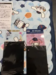 M*i様 タイトーくじ　侍ジャパン　サンリオ　シナモロール　ハンドタオル　おまけ