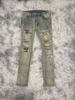 mnml スキニーデニム ダメージ加工のサムネイル