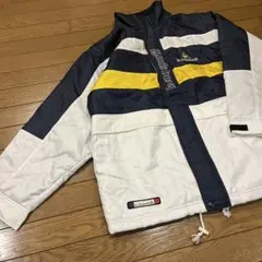 le coq sportif ナイロンジャケット ネイビー/ホワイト/イエロー