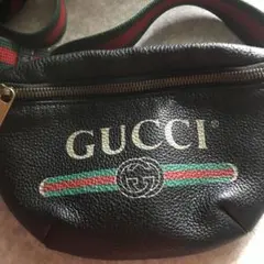 グッチ GUCCI ボディバッグ ブラック レザー 値下げ不可