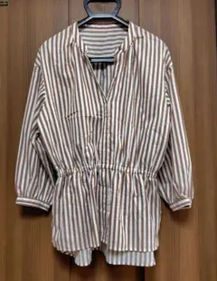 GREEN LABEL RELAXING ストライプ長袖ブラウス