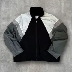 00s Y2K ワイドシルエット 切替ナイロンジャケット トラックジャケット