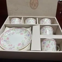 花柄ティーカップセット 5点