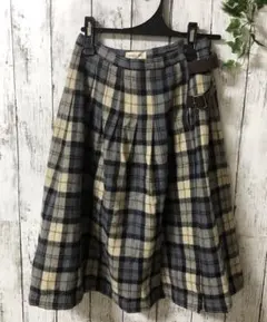 サマンサモスモス　巻きスカート　sチェック　スカート