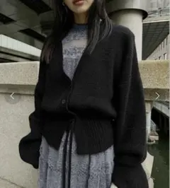 Ameri TURN OVER KNIT CARDIGANのサムネイル
