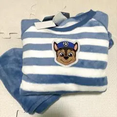 【新品】長袖パジャマ　110cm パウパトロール　チェイス　青　ボーダー柄