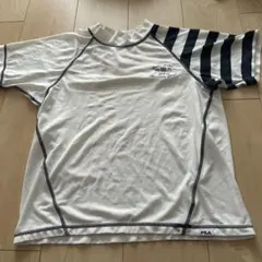 FILA ラッシュガード 半袖 ホワイト ネイビー