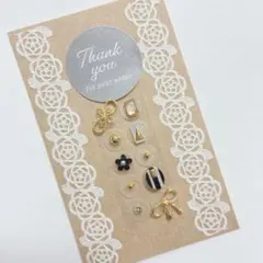 【チタン③】耳ツボジュエリー　ピアスシール　和装　結婚式　ドレス　振袖　装飾