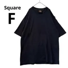 Square Tシャツ 肉厚生地 XL相当 紺 ストリート ゆるだぼ 大きめ