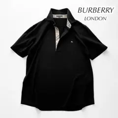 BURBERRY LONDON バーバリー 半袖 ポロシャツ チェック ロゴ刺繍