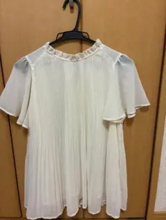 ViS プリーツ 半袖ブラウス F