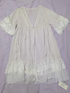 新品★axesfemme シア✖チュールレースガウン（カーディガン）のサムネイル