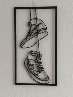 靴　スニーカー　ウォールアート