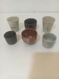 陶器製お猪口6個セット