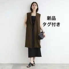新品タグ　インディヴィ　ロングジレジャケット　ベスト　UVケア　吸水速乾のサムネイル