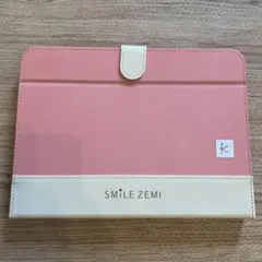 SMILE ZEMI タブレットケース ピンク ホワイト 組曲 スマイルゼミ