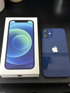 Apple iPhone 12mini 本体 ブルー 充電ケーブル付き
