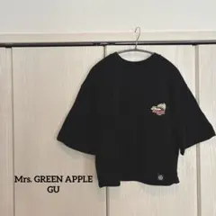 【未使用】GU Mrs. GREEN APPLE 裏毛グラフィックT M 黒