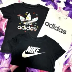発送前値下げ！ナイキ、adidas 3枚セット