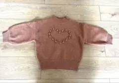 プティマイン ハート ニット セーター 100〜110