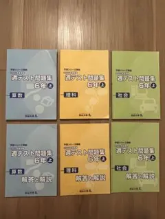 2025年購入】四谷大塚6年上 週テスト問題集（算数・理科・社会）セット