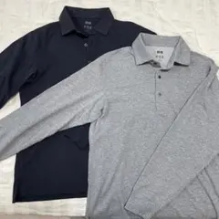 ユニクロ　エアリズム長袖ポロ2枚セット