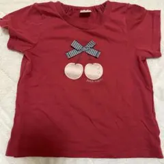 petitmain Tシャツ チェリー　ピンク