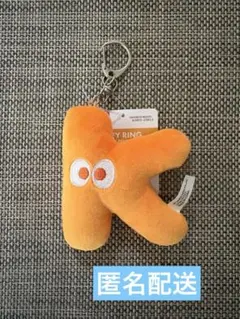 ☆新品☆ アルファベットキーホルダー 『Ｋ』 オレンジのサムネイル