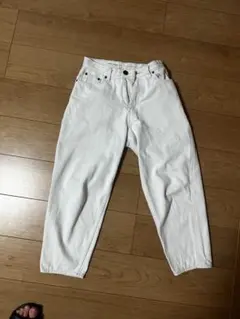 niko and... JEANS ホワイトバギーデニム S/M