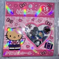 サンリオ　正規品　ハローキティ　クリスタルシール　おはじき　クリアハードシール