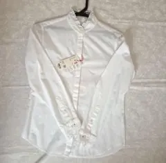 【新品タグ付】ユニクロ イネス コットンフリルシャツ S 白 完売品 希少