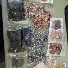 多色グラスビーズセット　シードビーズまとめ売り