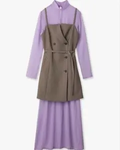 【新品・未使用タグ付き】LILY BROWN キャミ&シアーワンピースセット