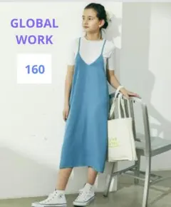 【美品】メローTシャツ キャミワンピース セット 水色 160