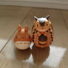 となりのトトロ フィギュア 2種セット トトロ ネコバス 起きあがりこぼし