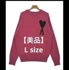 AMI PARIS ニット/セーター ピンク　Lのサムネイル