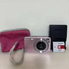 画面焼け無し】SONY Cyber-shot DSC-W80ピンク コンデジ - メルカリ