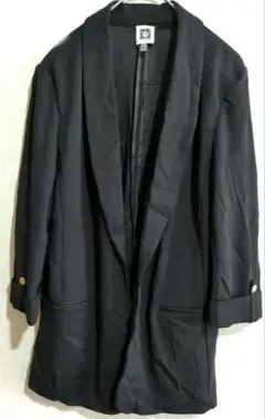 美品✨ANNE KLEIN ブラックロングジャケット 【S】ニューヨーク