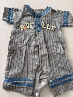 野球ユニフォーム風ロンパース・カバーオール 3点セット