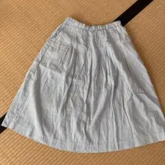 無印　綿麻　フレアスカート ロングスカート　リネンのサムネイル