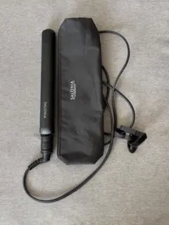 サロニア ストレートアイロン ブラック SL-004S 耐熱ポーチ付き　ジャンク